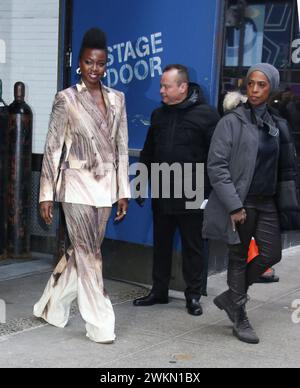 21. Februar 2024 Danai Gurira in Good Morning America über die neue Serie The Walking Dead: The Ones Who Live in New York. Februar 2024Guthaben: RW/Mediapunch Stockfoto