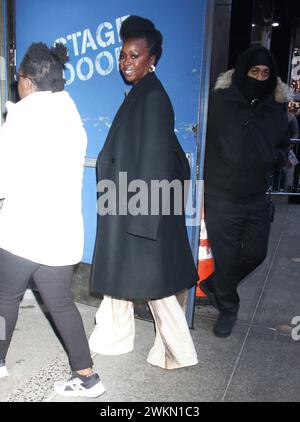 21. Februar 2024 Danai Gurira in Good Morning America über die neue Serie The Walking Dead: The Ones Who Live in New York. Februar 2024Guthaben: RW/Mediapunch Stockfoto