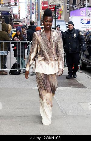 21. Februar 2024 Danai Gurira in Good Morning America über die neue Serie The Walking Dead: The Ones Who Live in New York. Februar 2024Guthaben: RW/Mediapunch Stockfoto