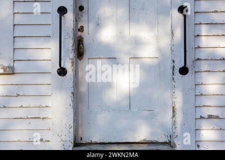 Smith Meeting House School in Gilmanton, New Hampshire, USA. Dieses Schulhaus befindet sich neben dem Smith Meetinghouse. Stockfoto