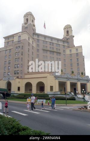 Hot Springs, Arkansas, USA, 1993. Äußere des Arlington Resort Hotel & Spa. Stockfoto