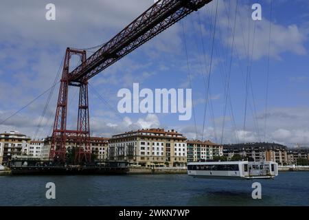 Vizcaya Brücke, UNESCO-Weltkulturerbe, Bilbao, Baskenland, Spanien Stockfoto
