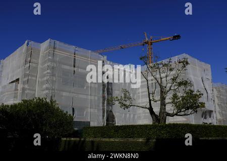 7-stöckiges Gebäude in Porto, Portugal Stockfoto