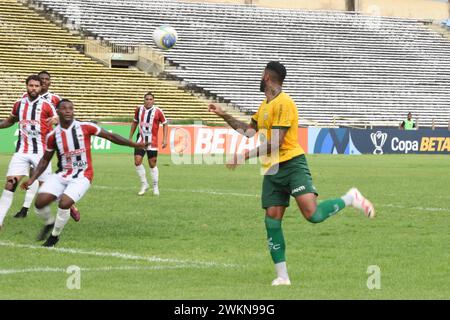 Teresina, Brasilien. Februar 2024. RS gültig für die 1. Phase der Copa do Brasil am Mittwoch (21), die im Albertão-Stadion im Süden von Teresina/PI stattfindet. Quelle: José Itamar/FotoArena/Alamy Live News Stockfoto