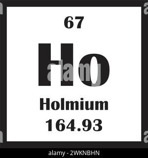 Holmium chemisches Element Icon Vektor Illustration Design Stock Vektor