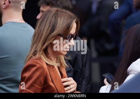 News - FENDI - FW 24-25 - Silvia Grilli besucht die Fendi Fashion Show während der Milan Fashion Week Womenswear Herbst/Winter 2024 - 2025 am 21. Februar 2024 in Mailand. Foto: Cinzia Camela. Mailand Via Solari Italien Copyright: XCinziaxCamelax/xLiveMediax LPN 1245469 Stockfoto