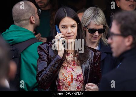 News - FENDI - FW 24-25 - Berühmtheiten und Street-Style Francesca Ragazzi besucht die Fendi Fashion Show während der Milan Fashion Week Womenswear Herbst/Winter 2024 - 2025 am 21. Februar 2024 in Mailand. Foto: Cinzia Camela. Mailand Via Solari Italien Copyright: XCinziaxCamelax/xLiveMediax LPN 1245481 Stockfoto