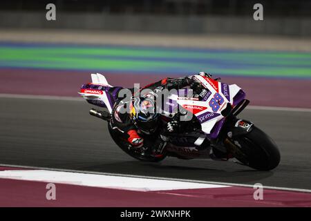 Doha, Katar. Februar 2024. DOHA, Lusail, KATAR, 20. Februar 2024; #89 Jorge MARTIN, SPA, Prima Pramac Racing, DUCATI, während des offiziellen Qatar MotoGP Tests am Lusail Circuit am 20. Februar 2024 in Doha, Katar. (Foto von Qian Jun/ATP Images) (QIAN Jun /ATP/SPP) Credit: SPP Sport Press Photo. /Alamy Live News Stockfoto