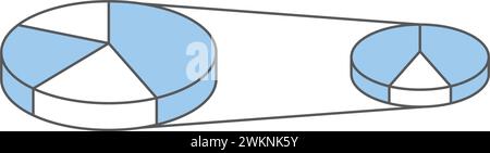Vektor des Symbols für Geschäftsdiagramme Stock Vektor