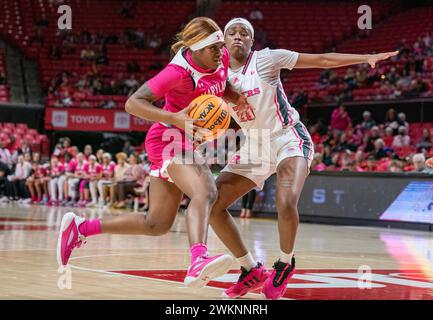 College Park, USA. Februar 2024. COLLEGE PARK, MD: - 21. FEBRUAR 2024: Während eines Basketballspiels zwischen den Maryland Terrapins und den Rutgers Scarlet Knights im Xfinity Center in College Park, Maryland. (Foto: Tony Quinn/SipaUSA) Credit: SIPA USA/Alamy Live News Stockfoto