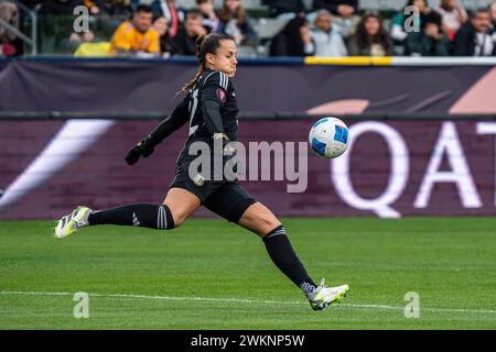 Argentinien Torhüterin Laurina Oliveros (12) während des Spiels der CONCACAF W Gold Cup Gruppe A gegen Mexiko am Dienstag, den 20. Februar 2024, im Dignity Hea Stockfoto