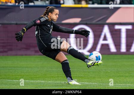 Argentinien Torhüterin Laurina Oliveros (12) während des Spiels der CONCACAF W Gold Cup Gruppe A gegen Mexiko am Dienstag, den 20. Februar 2024, im Dignity Hea Stockfoto