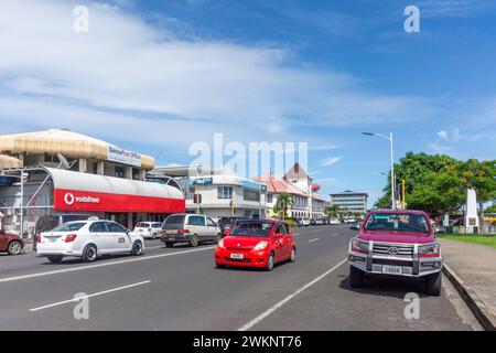 Stadtzentrum, Beach Road, Apia, Upolu Island, Samoa Stockfoto