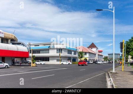 Stadtzentrum, Beach Road, Apia, Upolu Island, Samoa Stockfoto