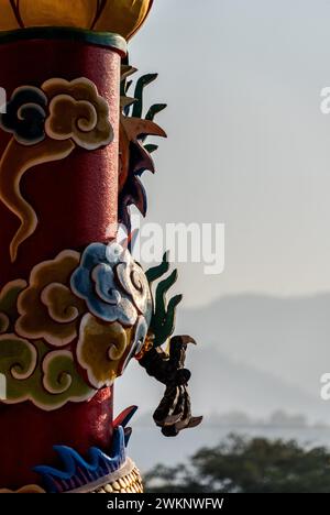 Aspekte chinesischer Tempel in Mae Hong Son, Thailand Stockfoto