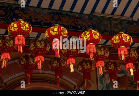 Aspekte chinesischer Tempel in Mae Hong Son, Thailand Stockfoto