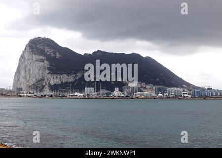 Gibraltar, britisches Territorium an der spanischen Grenze, 14.02.2019 Stockfoto