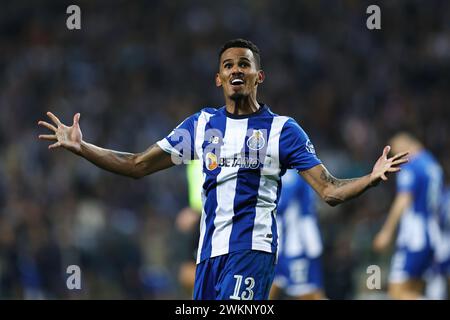 Porto, Portugal. Februar 2024. Galeno (Porto) Fußball/Fußball : UEFA Champions League Achtelfinale 1. Legspiel zwischen dem FC Porto 1-0 Arsenal FC im Estadio do Dragao in Porto, Portugal. Quelle: Mutsu Kawamori/AFLO/Alamy Live News Stockfoto