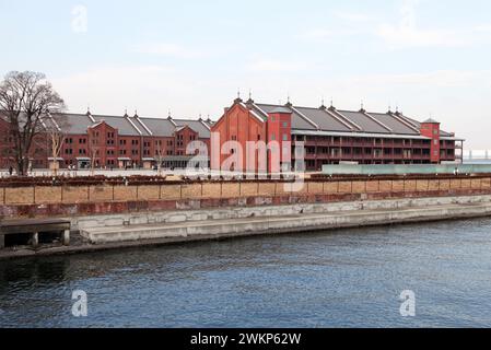 Das Red Brick Warehouse ist ein historisches Gebäude in Yokohama, Japan. Stockfoto