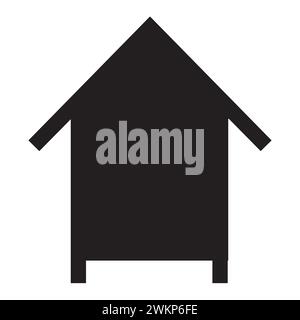 Bienenstock. Haus für Honigbienen. Vektorillustration isoliert auf weißem Hintergrund. Stock Vektor