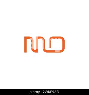 Mo-Logo. Buchstabe MO-Symbol Vektor Stock Vektor