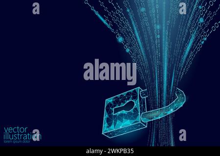 Zensur im Internet. Webzensierte Datennachrichten. Firewall-Technologie Sicherheit Vorhängeschloss Freiheit Vektor-Illustration. Stock Vektor