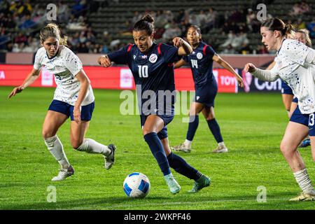 Vanessa Kara (10) während des Spiels der CONCACAF W Gold Cup Group A gegen die Vereinigten Staaten am Dienstag, den 20. Februar 2024, in Th Stockfoto