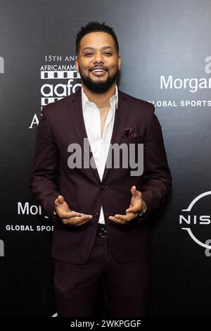 Beverly Hills, USA. Februar 2024. Ron G. nimmt am 21. Februar 2024 an den 15. Jährlichen AAFCA Awards im Beverly Wilshire, Einem Four Seasons Hotel in Beverly Hills, KALIFORNIEN, Teil. (Foto: Corine Solberg/SipaUSA) Credit: SIPA USA/Alamy Live News Stockfoto