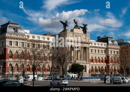 El edificio del Ministerio de Agricultura Era el Antiguo Palacio de Fomento, construido a finales del siglo XIX, destaca por sus claras trazas renacen Stockfoto