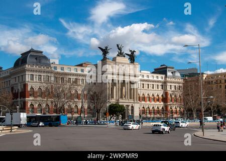 El edificio del Ministerio de Agricultura Era el Antiguo Palacio de Fomento, construido a finales del siglo XIX, destaca por sus claras trazas renacen Stockfoto