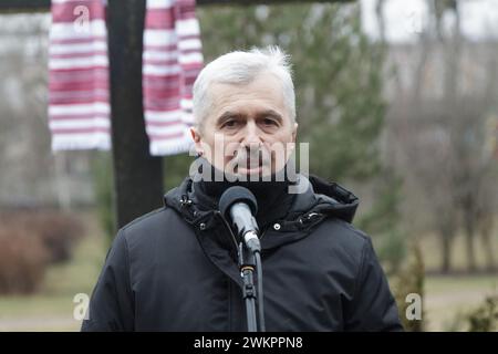 Nicht exklusiv: KIEW, UKRAINE - 21. FEBRUAR 2024 - erster stellvertretender Vorsitzender des Staatlichen Ausschusses für Fernsehen und Rundfunk der Ukraine Bohd Stockfoto