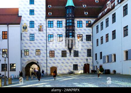 Alter Hof, Alte Veste oder Ludwigsburg, Alter Hof, München, Bayern, Deutschland Stockfoto