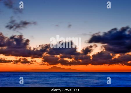 Pico de Teide auf Teneriffa von La Palma, Kanarischen Inseln, Spanien Stockfoto