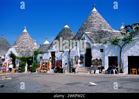 Alberobello, Apulien, Italien Stockfoto