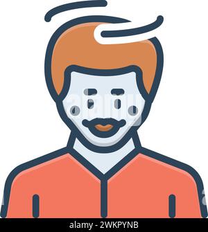 Symbol für Unschuldige, offen Stock Vektor