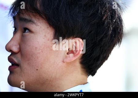 Sakhir, Bahrain. Februar 2024. Yuki Tsunoda (JPN) RB. Formel-1-Test, Tag zwei, Donnerstag, 22. Februar 2024. Sakhir, Bahrain. Quelle: James Moy/Alamy Live News Stockfoto