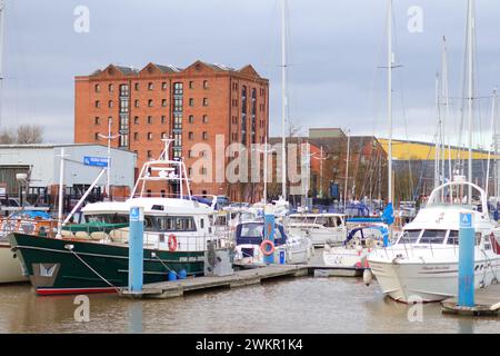 Die neue Marina Area in Hull, Yorkshire, Großbritannien Stockfoto