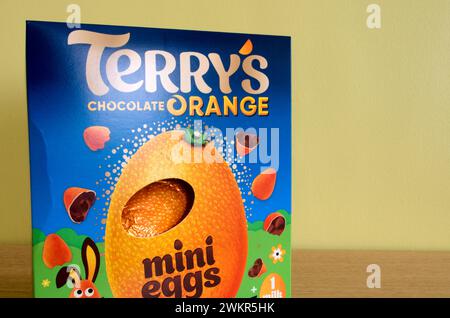 Terry's Chocolate Orange Mini Eggs Milchschokolade Easter Egg, UK Stockfoto