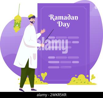 Begrüßungsillustration ramadan kareem Stock Vektor