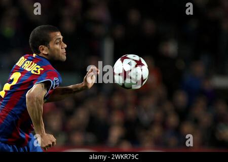 Barcelona, Spanien. April 2010. © Fabio Bucciarelli/LaPresse 06 04 2010 Barcelona (Spagna) Sport, calcio Barcelona gegen Arsenal- Quarti di Finale di ritorno UEFA Champions League nella Foto: Dani Alves © Fabio Bucciarelli/LaPresse 06 04 2010 Barcelona Sport, Fußball UEFA Champions League Barcelona gegen Arsenal - Viertelfinale im Bild: Dani Alves Credit: LaPresse/Alamy Live News Stockfoto