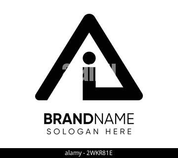 Vektorvorlage für AI-Logo Stock Vektor