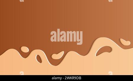 Abstraktes Papier ausgeschnittenen Hintergrund für Design in hellen Farben mit leerem Raum Stock Vektor