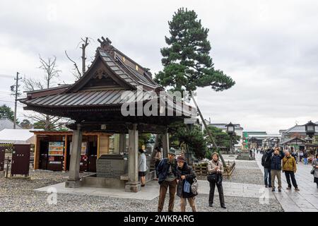 Nagano, Japan. Das Gelände von Zenko-JI, einem japanischen buddhistischen Tempel Stockfoto