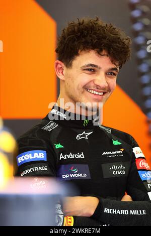 Sakhir, Bahrain. Februar 2024. Lando Norris (GBR) McLaren. 22.02.2024. Formel-1-Test, Sakhir, Bahrain, Tag Zwei. Das Foto sollte lauten: XPB/Alamy Live News. Stockfoto