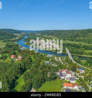 Blick auf die Stadt Beilngries im Naturpark Altmühltal im nördlichen Teil Oberbayerns Stockfoto