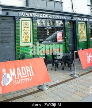 Das Humber Dock Tavery ist ein Restaurant und Pub im Marina Redevelopment in Hull in Yorkshire Stockfoto