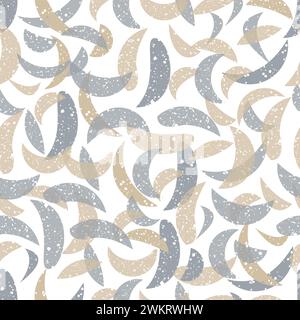 Abstraktes Blatt Herbst Saison Pinsel Farbe nahtlose Muster Vektor Stock Vektor