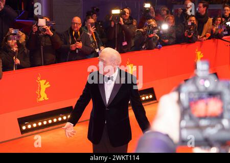 Berlin, Deutschland. Februar 2024. Roter Teppich vor Honorar Bear für Martin Scorsese während der Berlinale 2024. (Foto von Beata Siewicz/Pacific Press) Credit: Pacific Press Media Production Corp./Alamy Live News Stockfoto