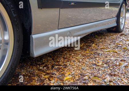 1996 E36 BMW M3 Moderne klassische deutsche Sportlimousine Stockfoto