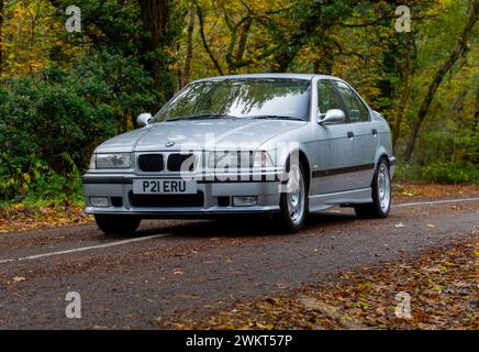 1996 E36 BMW M3 Moderne klassische deutsche Sportlimousine Stockfoto